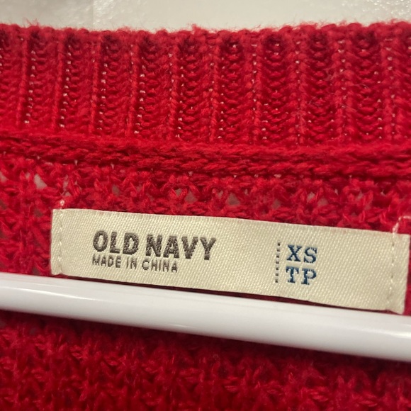 Handmade ugly Christmas sweater - snowman added to old navy sweater.  XS - Picture 2 of 4